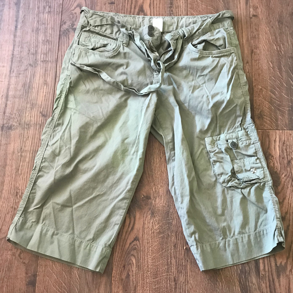 Women's Lucky Brand Military Green Cargo Capris